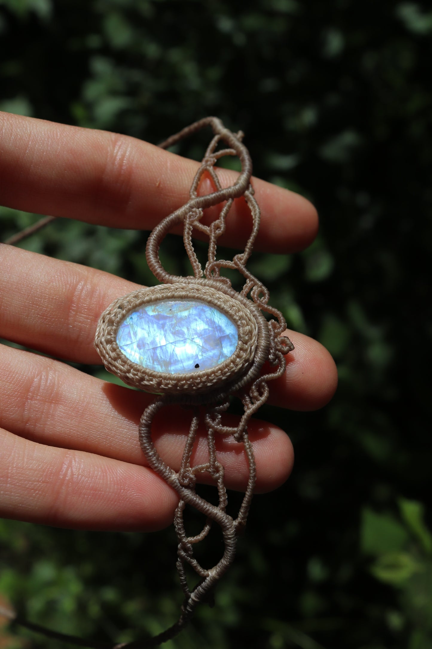 Tiara mit blauem Mondstein, Haarschmuck