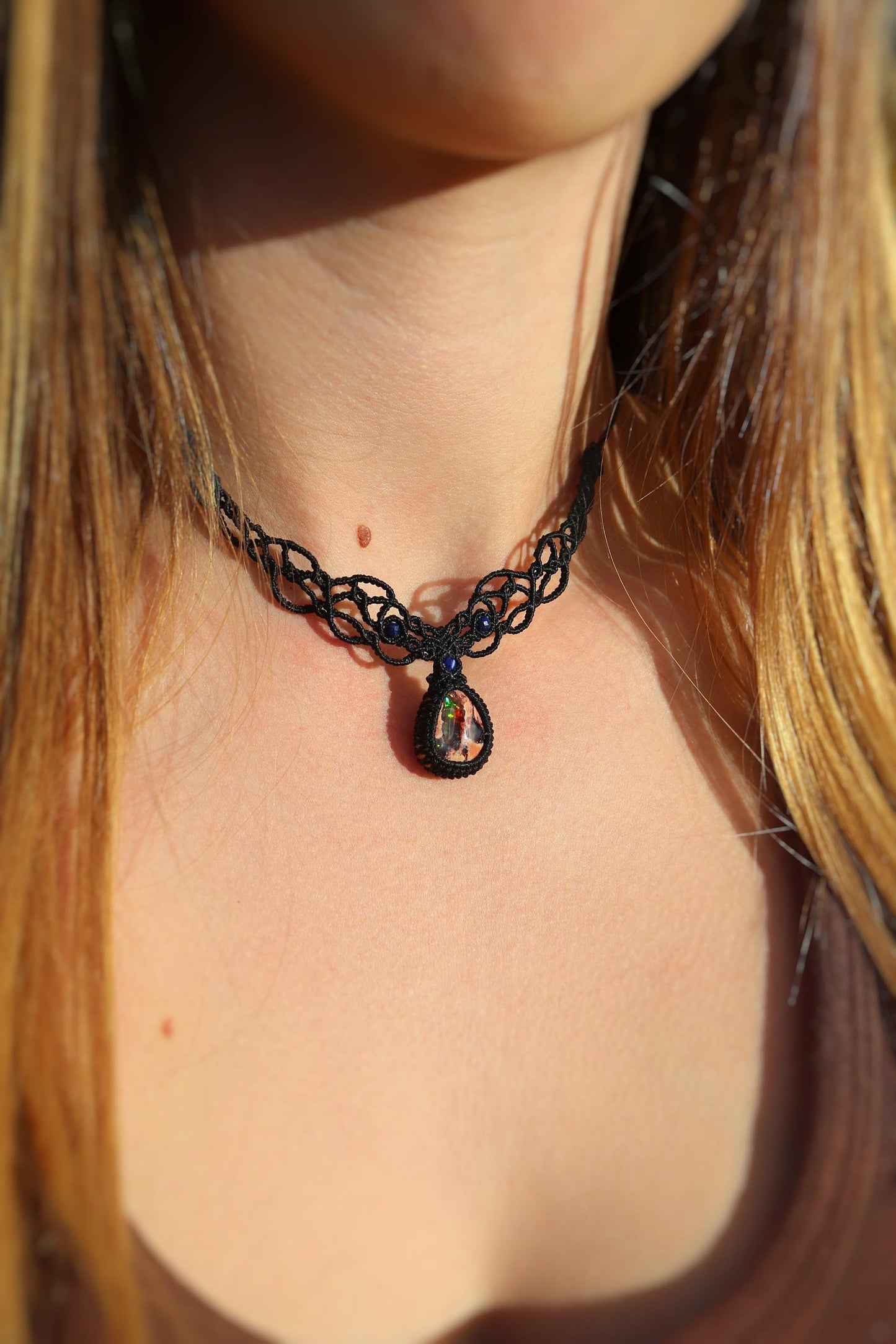 BLUEMOON Mexikanischer OPAL Halskette/Collier