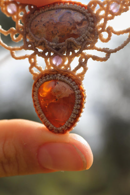 AFTERGLOW Mexikanischer Sonnenuntergang OPAL Choker