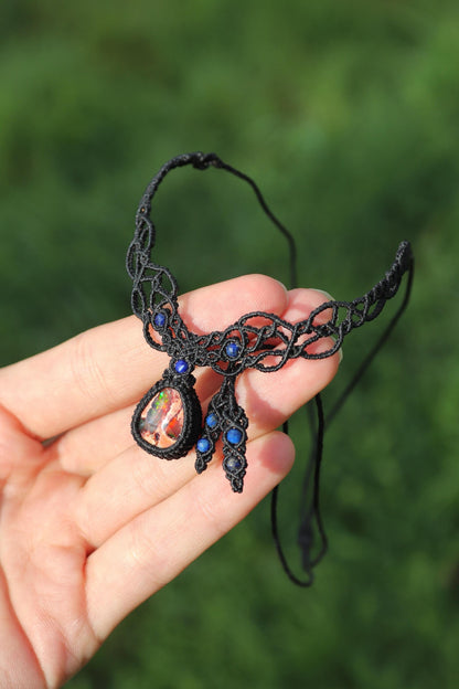 BLUEMOON Mexikanischer OPAL Halskette/Collier