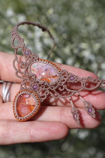AFTERGLOW Mexikanischer Sonnenuntergang OPAL Choker