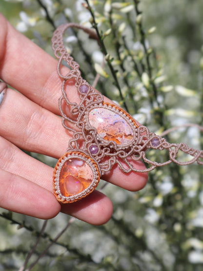 AFTERGLOW Mexikanischer Sonnenuntergang OPAL Choker