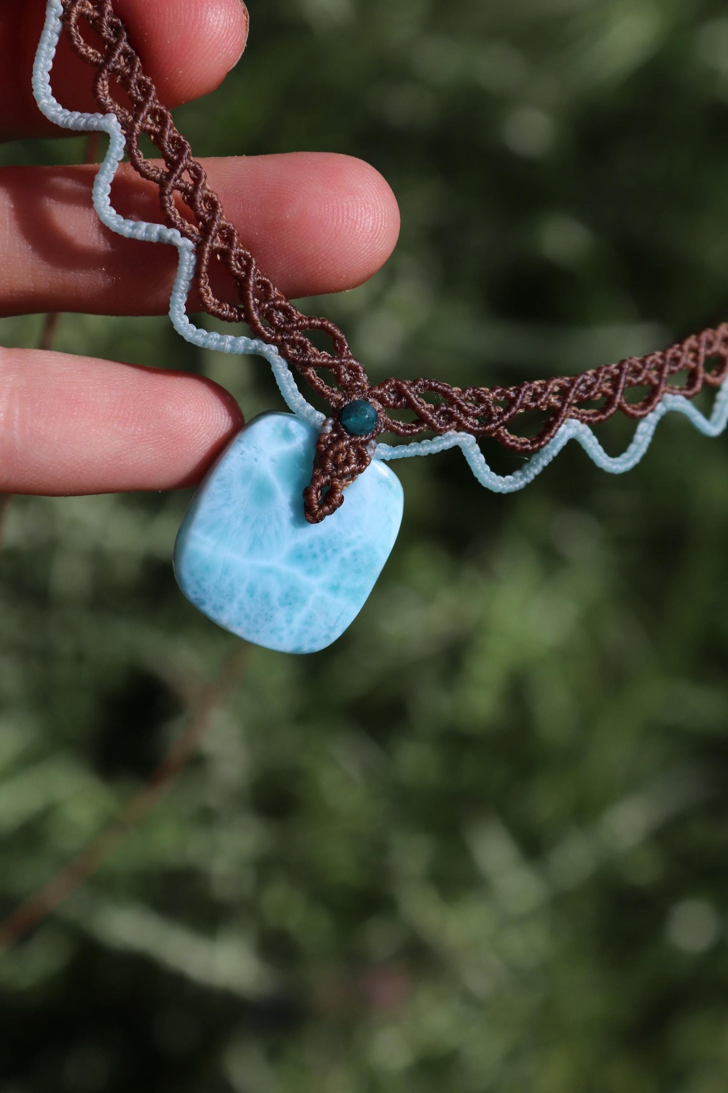 LARIMAR Choker mit Apatitperlen