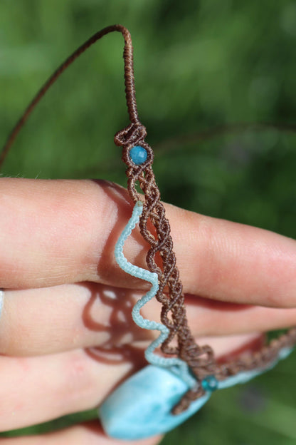 LARIMAR Choker mit Apatitperlen