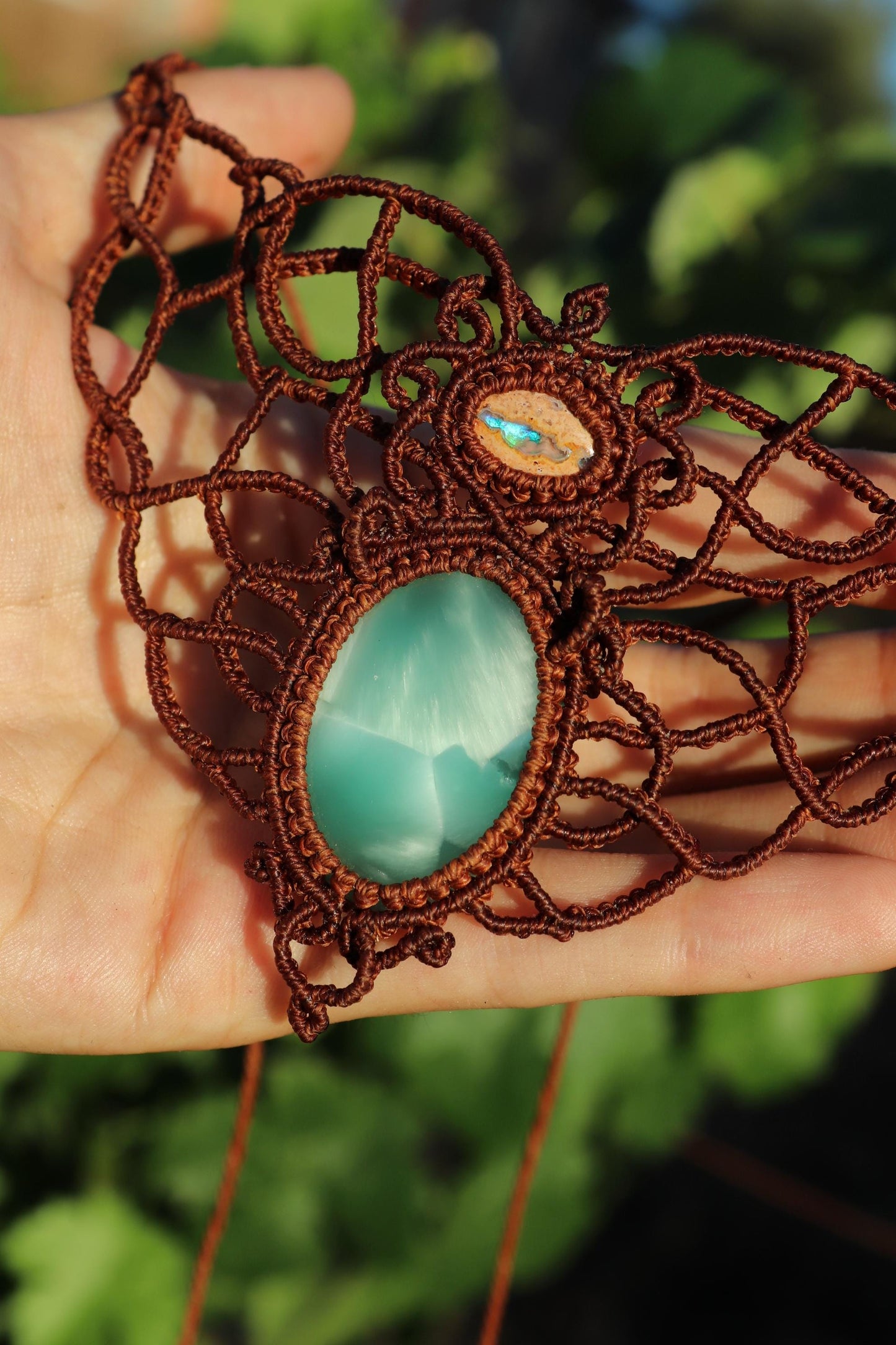 HEMIRA Mexikanischer OPAL und Hemimorphit Choker