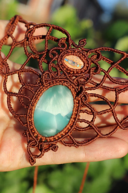 HEMIRA Mexikanischer OPAL und Hemimorphit Choker