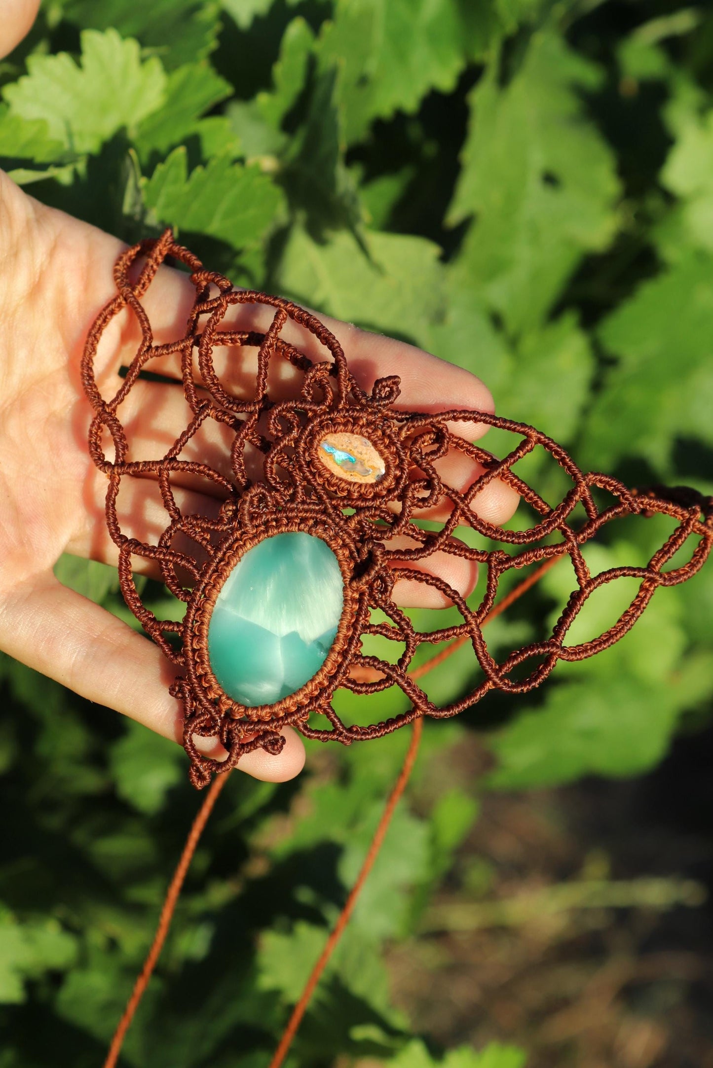 HEMIRA Mexikanischer OPAL und Hemimorphit Choker