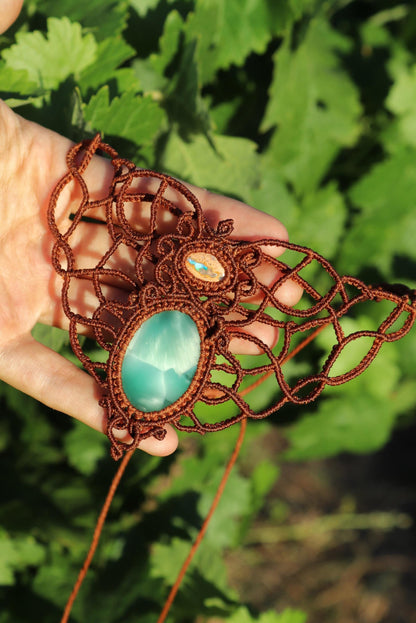 HEMIRA Mexikanischer OPAL und Hemimorphit Choker