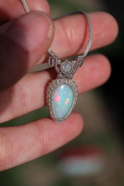 ÄTHIOPISCHER OPAL-Anhänger, 20mm