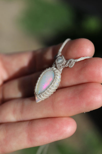 ÄTHIOPISCHER OPAL-Anhänger, 20mm