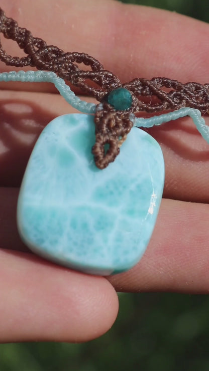 LARIMAR Choker mit Apatitperlen