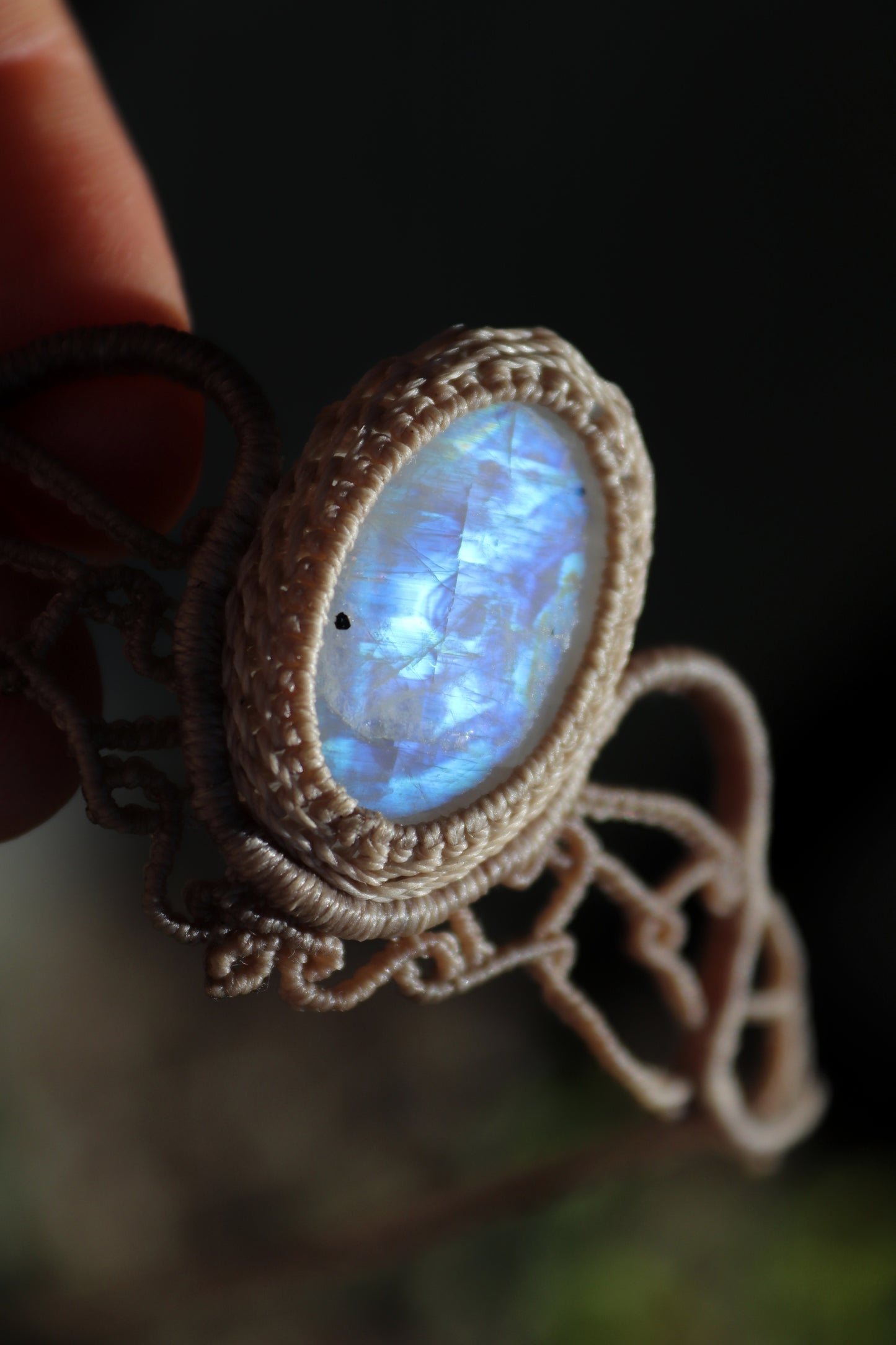 Tiara mit blauem Mondstein, Haarschmuck